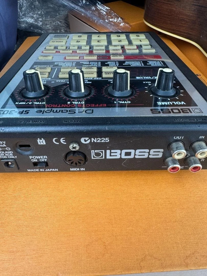 Boss SP-303 Dr. Probenehmer mit Adapter getestet funktioniert starke Gebrauchsspuren Japan - Bild 3 von 3