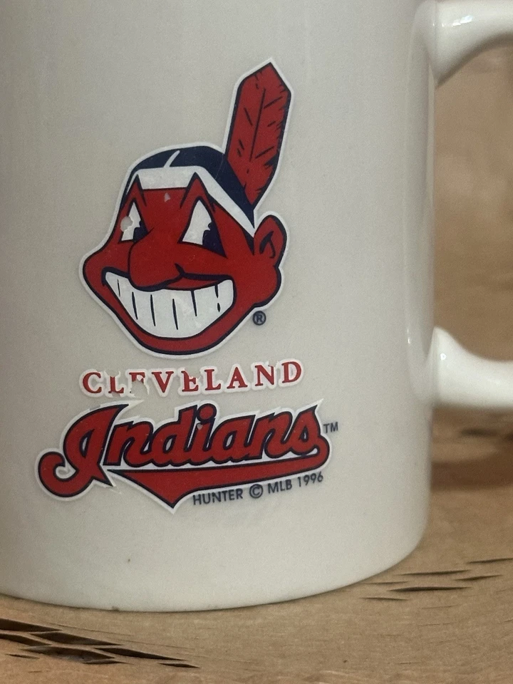 Taza de café Cleveland Indians Hunter MLB 1994 vintage béisbol Cleveland Ohio Foto 2 de 4