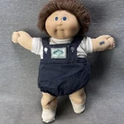 New ListingVintage Cabbage Patch Boy Fuzzy Brown Blue Hair Doll  Hong Kong P Factory