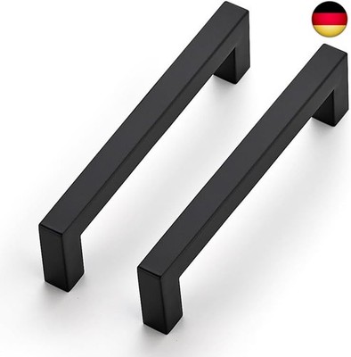 Ravinte 10 Stück Schrankgriffe 128mm Möbelgriffe Schwarz Griffe für Kü