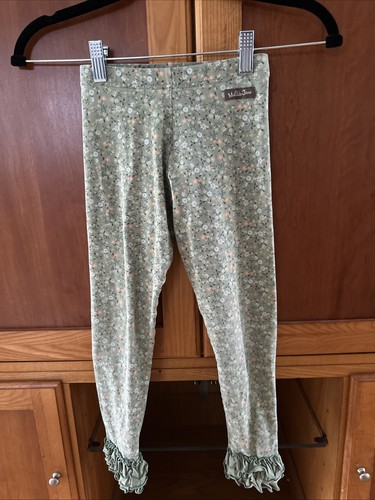 Matilda Jane Just Imagine Arden Floral Ruffle Hem Leggings Girl's Size 8
