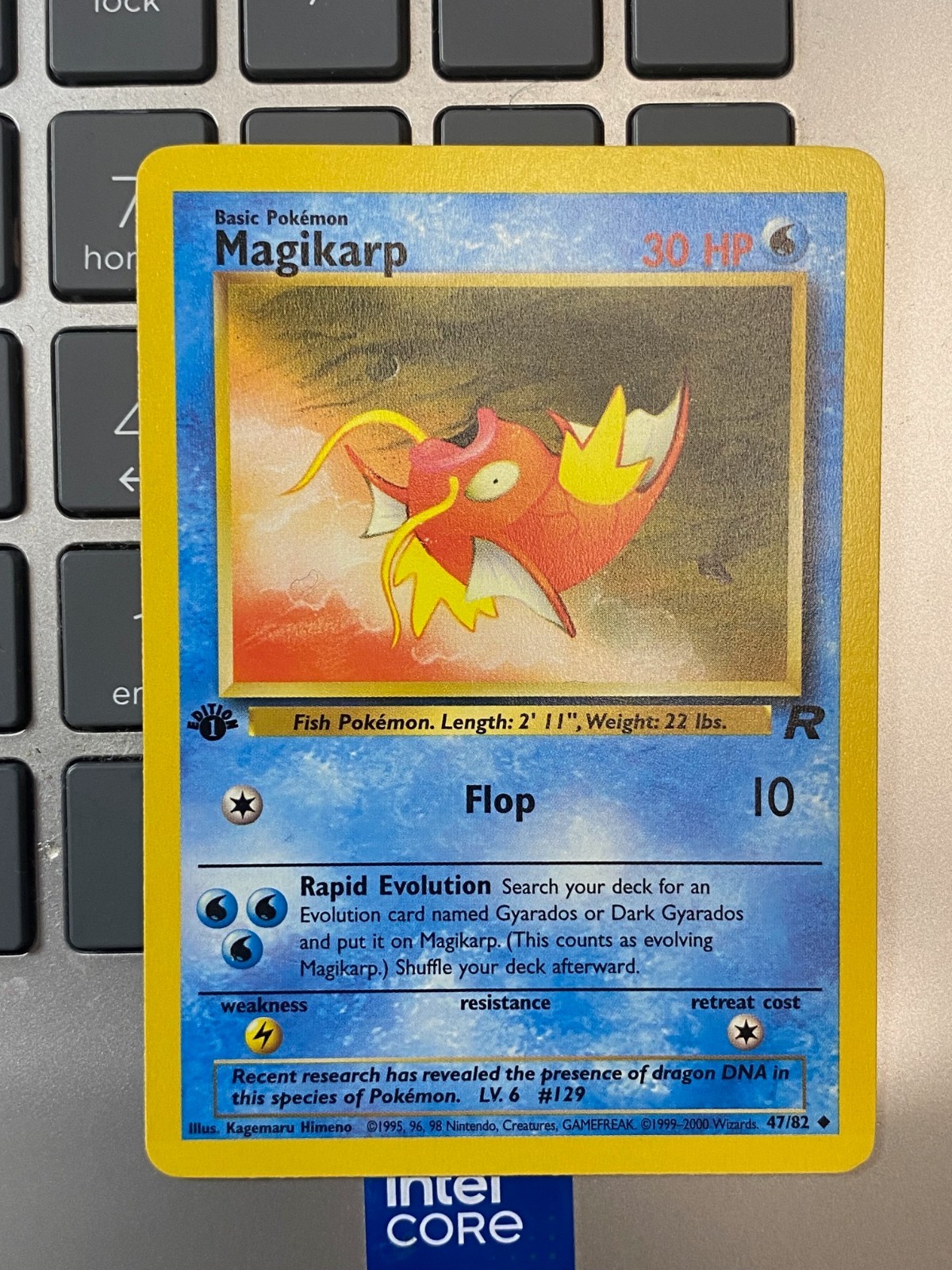 Pokemon Magikarp 47/82 Team Rocket 1st Edition nm condition card Uncommon