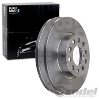 2X Eurobrake Bremsscheiben 278Mm Voll Hinten Passend FÜR Alfa Romeo 159 Brera