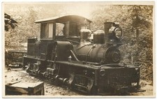 Coalton West Virginia ~ Leroy Mines Shay Railroad Engine RPPC Real Photo c.1915