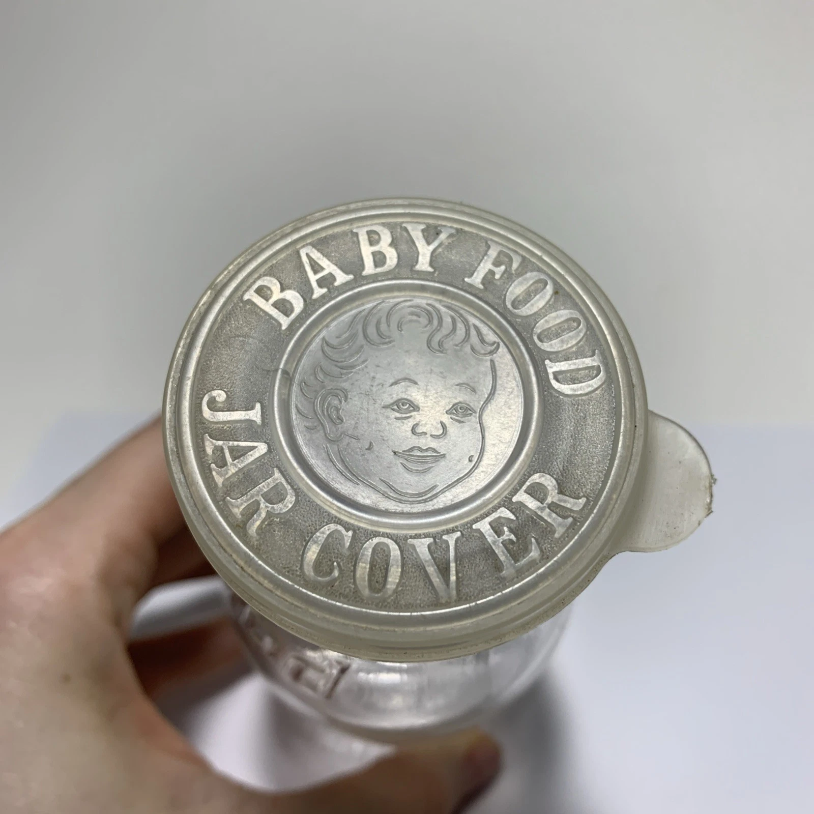 Baby Food Jar Cover On Hood Half Pint Vintage Original Glass USA
Opens in a new window or tab