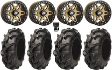 Sedona Split 6 Bdlk 14" Br Wheels 28" Mega Mayhem Tires Pioneer 1000 / Talon