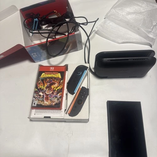 Nintendo Switch 2 Bundle With Mario Kart and Donkey Kong Bananza - Used 2 Times