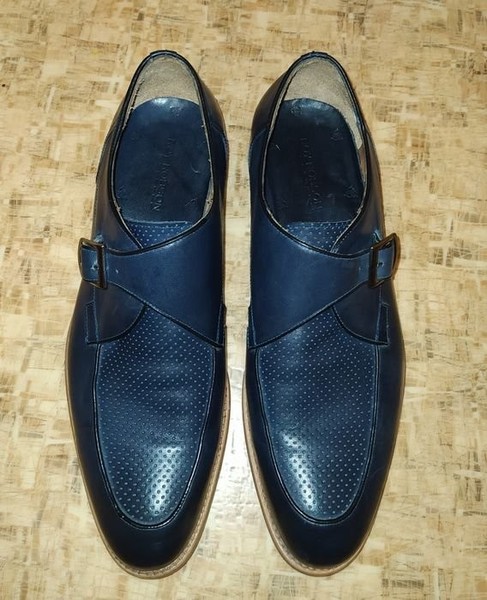 Men Roy Robson Loafers Navy Leather 43.5