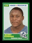 1989 SCORE #257 BARRY SANDERS RC LIONS
