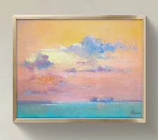 Original Impressionist Painting on 14in x11 in Canvas - Signed by the Artist