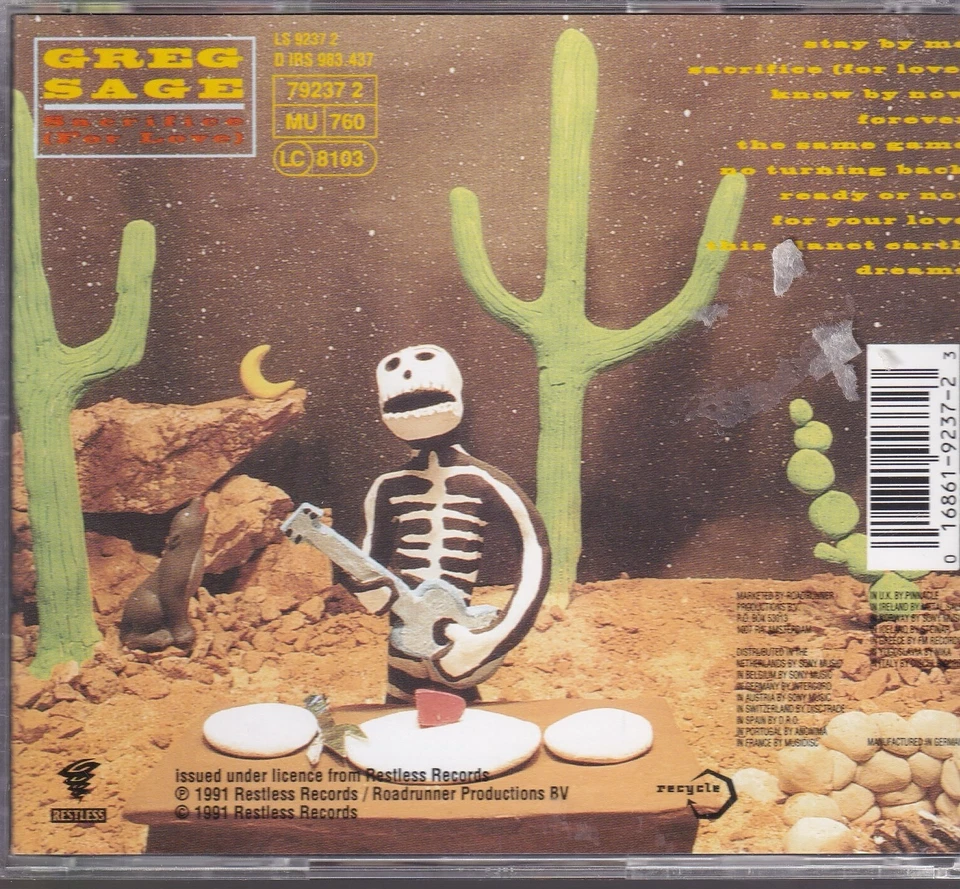 Greg Sage / Sacrifice (For Love)  (NEU) - Bild 2 von 2