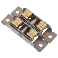 2 Pcs Sliding Window Rollers Stainless Steel Double Wheel Pulley For Door Tracks