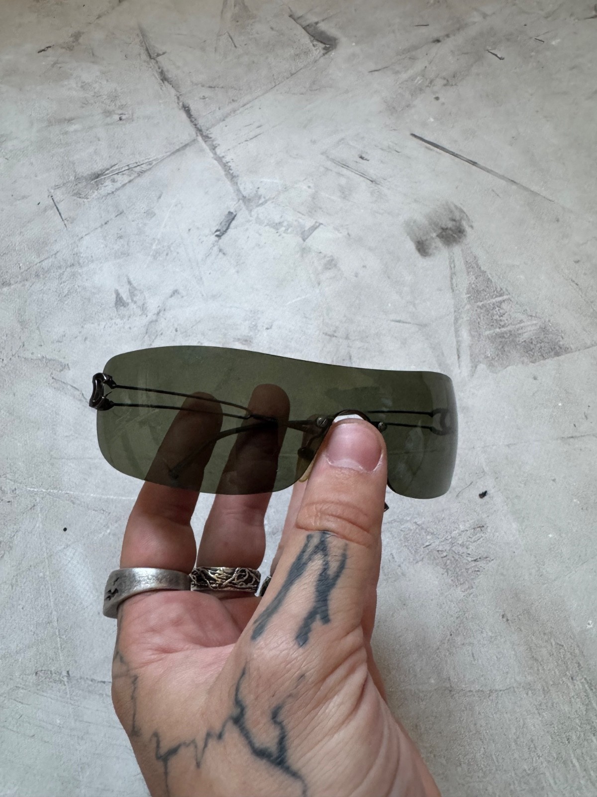 Vintage 2000s Chanel mask CC logo sunglasses