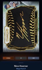 21 Topps Bunt DIGITAL Mega Diamond Icons Gold Signature ICONIC Nico Hoerner