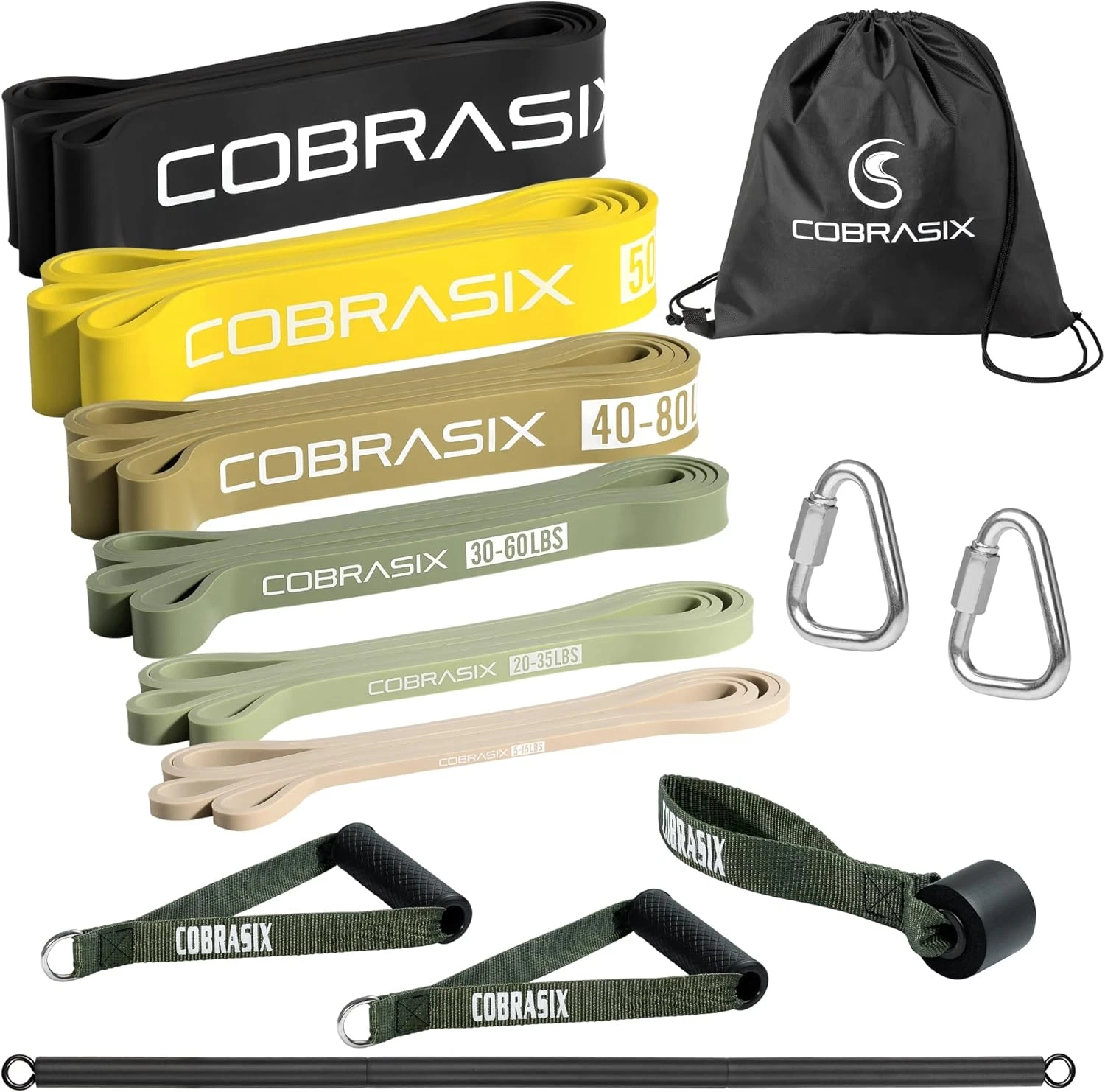 Versatile Resistance Bands for Home Workouts, Strength Training & Stretching