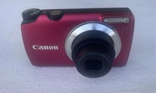 Canon PowerShot A3300IS Digital Camera 16.0MP 5X Zoom Red -TESTED