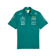 Aston Martin F1 Team 2026 Official PUMA Teamwear Set Up Poloshirt Shirt Green