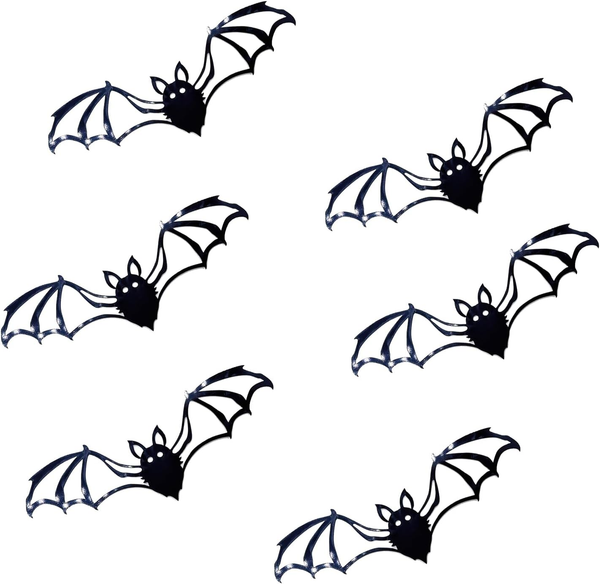12 StüCk Fledermaus Halloween Deko, Hohl Fledermaus Deko Groß, Halloween Dekorat-image