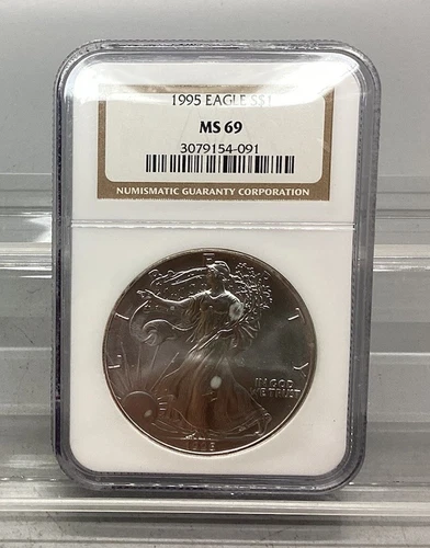 1995 American Silver Eagle - NGC - MS 69