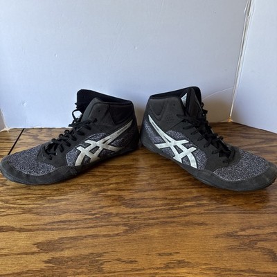 ASICS Snapdown 2 Wrestling Shoes Men's Size 13 Black & Silver 1081A027