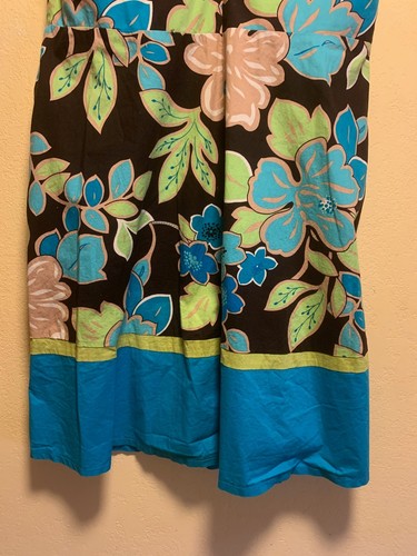 R&K Originals Women’s Size 16 Teal Floral Sleeveless Dress - Picture 6 of 7