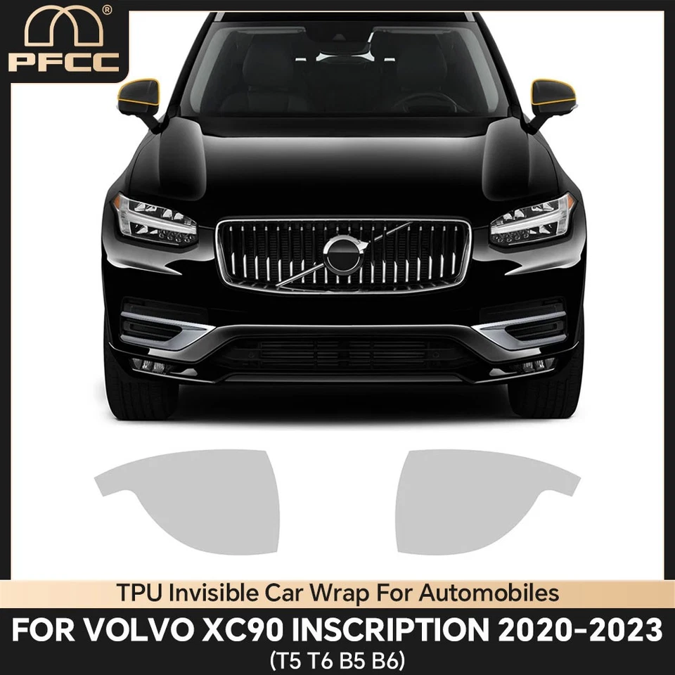 Для Volvo XC90 2020-2023 полный комплект для предварительной нарезки автомобиля защитная пленка прозрачная PPF TPU - Изображение 3 из 4