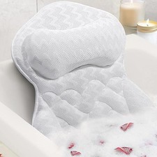 Bath Pillow for Tub,Bathtub Pillow,Bath Pillows for tub Neck and Back Support,4D