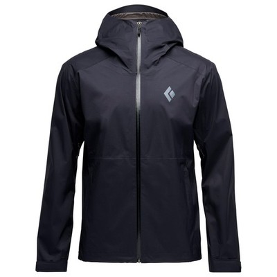 Black Diamond - Fineline Stretch Rain Shell black L Regenjacke Hardshell