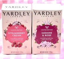 Yardley Edición Limitada Jazmín y Rosa y Fresa Crema, 2�� Jabón de Baño