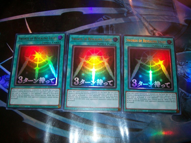 3x Swords of Revealing Light 1st Edition Ultra Rare RA05-EN109 Yu-Gi-Oh!