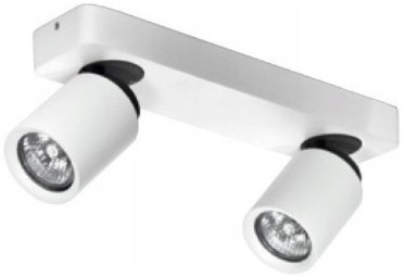TOMI 2 WHITE/ GREY CEILING LIGHT SPOT NT 2X GU10/ 50W AZ0663