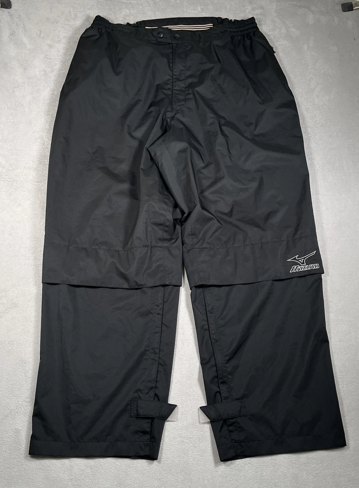 Mizuno ImpermaLite Men's Black Rain Pants XXL Waterproof 10Kmm Vented Pockets