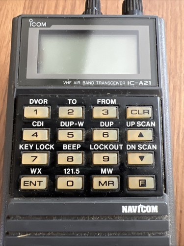 ICOM IC-A21 HANDHELD VHF AIR BAND RADIO TRANSCEIVER - NAVICON - Zdjęcie 7 z 9