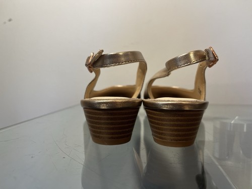 bare traps Sz7 ladies LIMA sling back golden pink shoes. NWOT only tried indoors - Picture 9 of 15