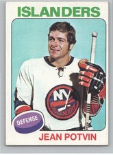 1975-76 Topps #36 Jean Potvin New York Islanders