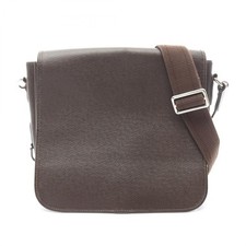 Louis Vuitton Andre Shoulder Bag Leather Brown M32488 Used Authentic