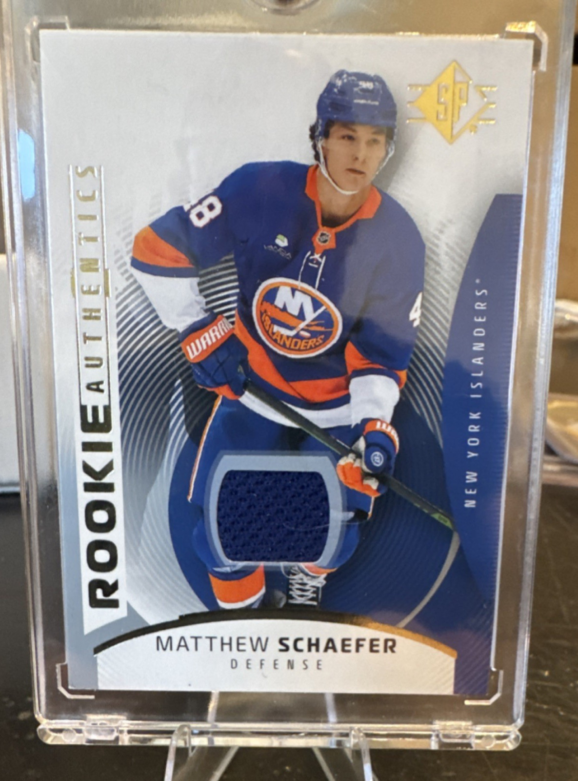 Upper Deck 2025-26 SP Rookie Authentics Jersey Matthew Schaefer Islanders #111
