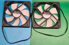 Pair of YHS Generic A1225M12S 120mm Cooling Fan, 3-Pin, Eqv To Corsair model