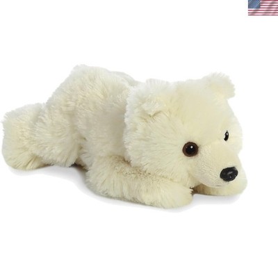 Soft & Fluffy 9-Inch Mini Flopsie Polar Bear - Ideal for Playtime Fun