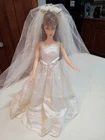 Vintage Barbie Wedding Dress and Veil