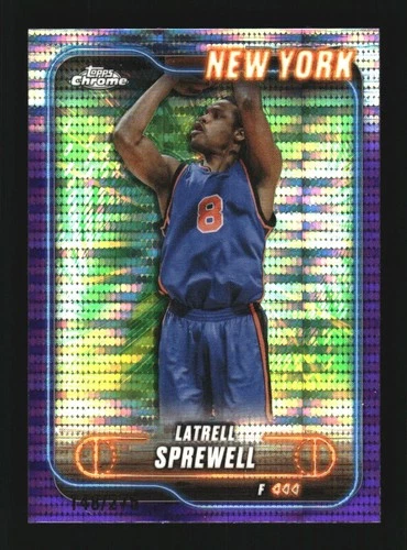 2024 Topps Chrome Basketball Purple Sonar Refractor Latrell Sprewell #4