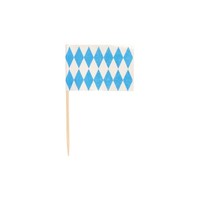 "200 Deko-Picker Raute Bayrisch Oktober Bierfest \" Flaggenpicker Deko Eisdeko"
