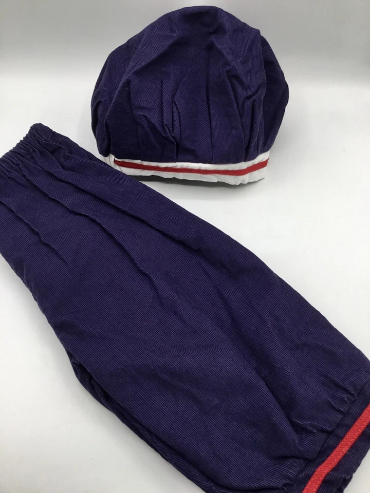 Difícil de Encontrar-80’s-Petit Ami-Marino Náutico Marinero Vestido Calado, Bloomer, Gorro-2T-NUEVO CON ETIQUETAS Foto 3 de 4