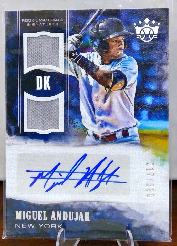 2018 Panini Diamond Kings Dual Patch Auto - Miguel Andujar /299 - Image 3 of 4