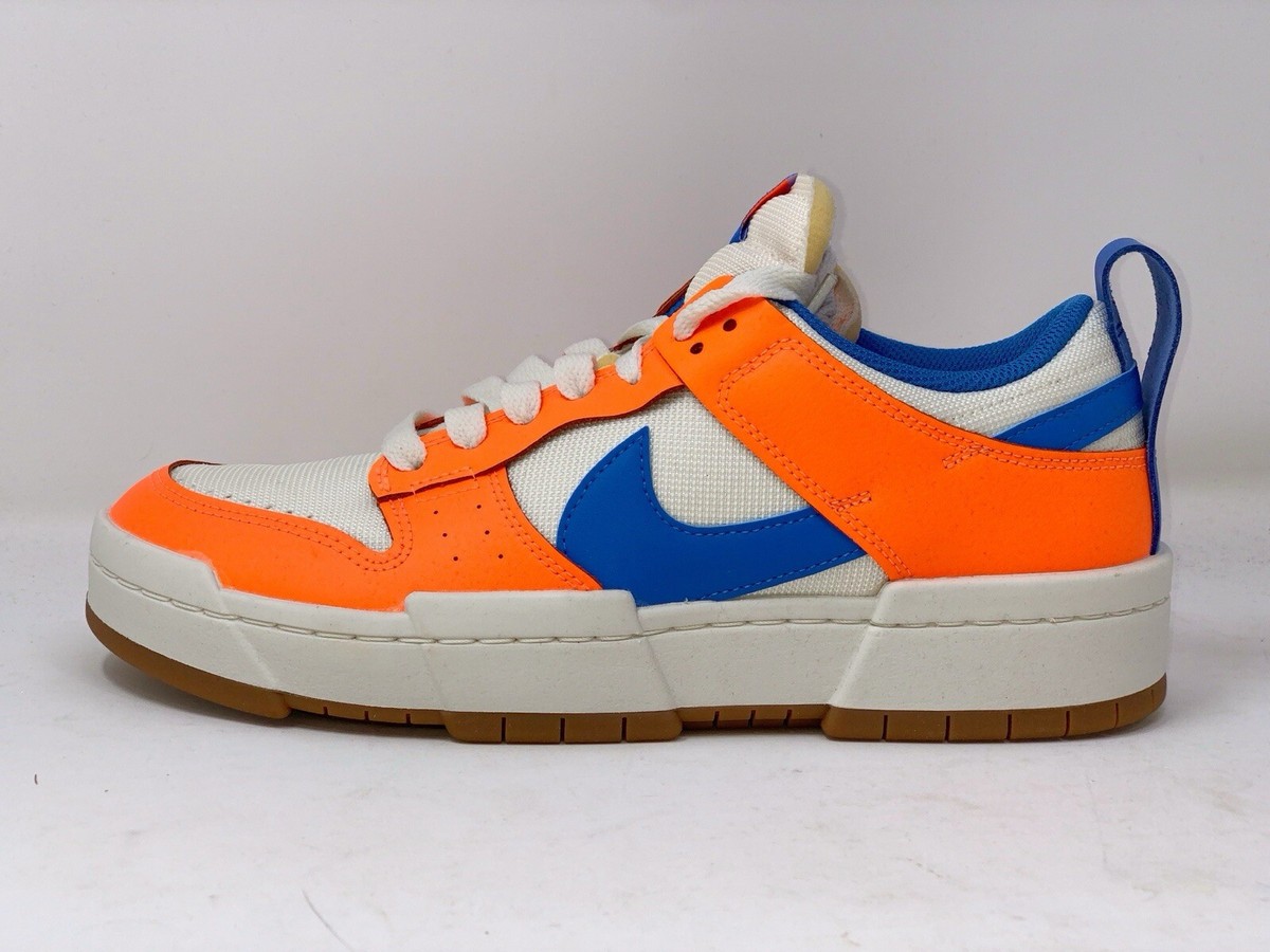 Nike Dunk Low Disrupt Blue Orange Sneakers, Size 10 BNIB