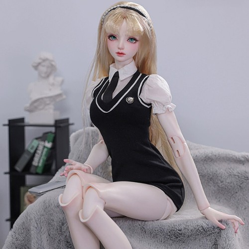 Bambola BJD 1/3 resina SD Ball Joint corpo ragazza bambole fatte a mano con occhi trucco viso - Foto 4 di 24