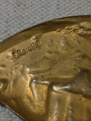 Broche émaillée Vintage Signée F. Bouillot – Occasion, Pièce Unique