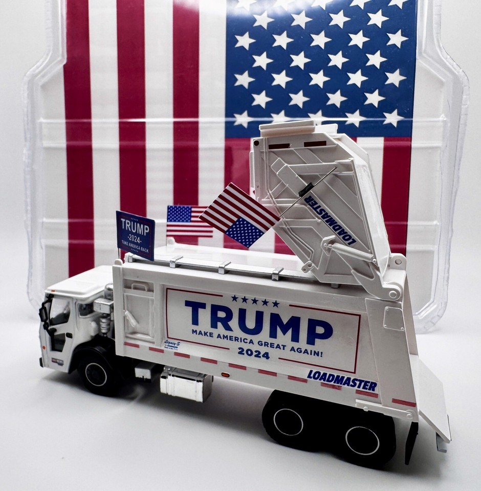 President Trump Garbage Supporter Truck MAGA Custom 1/64 Loadmaster ...