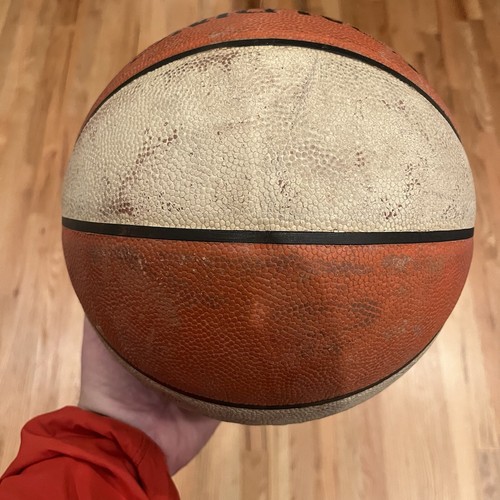 Spalding WNBA Official Game Ball Basketball Leather Val Ackerman Orange White - Picture 6 of 9