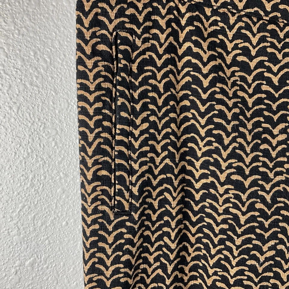 Cartonnier Anthropologie Skinny Charlie Pants Cropped Ankle Black Brown Chic 10 - Image 4 of 4